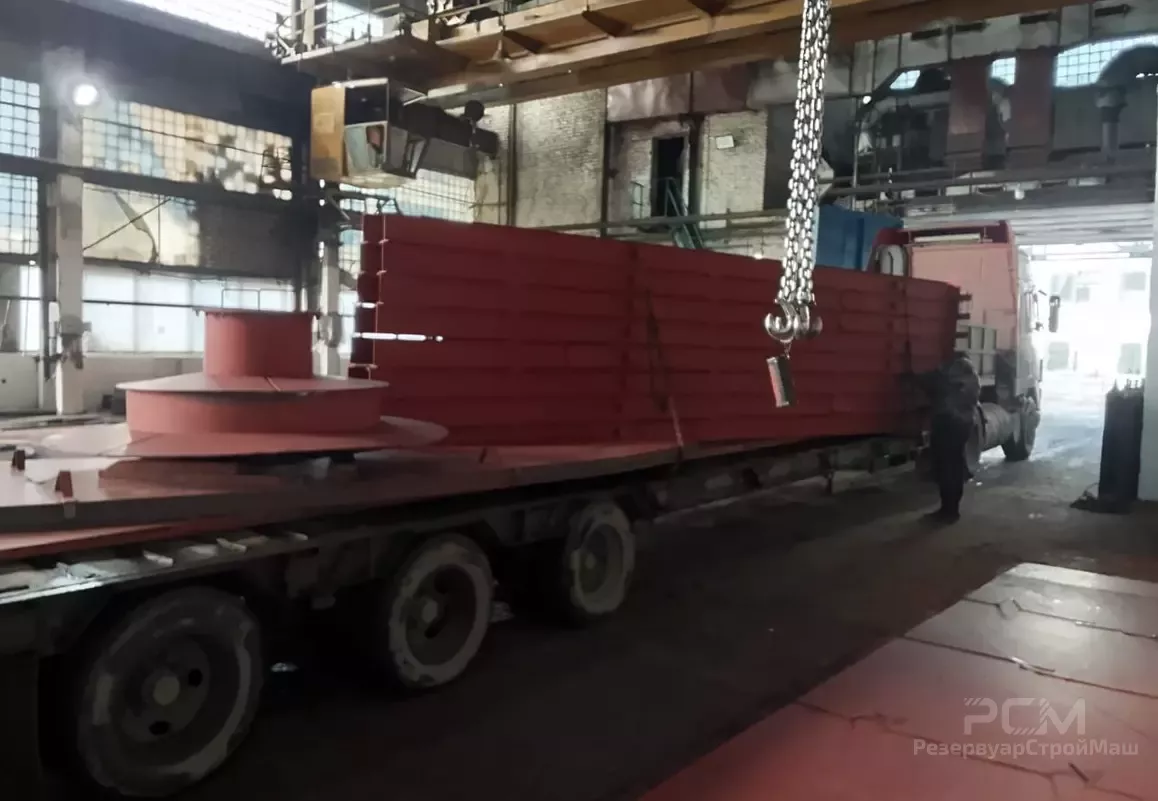 Изготовление металлоконструкций бака аккумулятора горячей воды БАГВ-2000 м3